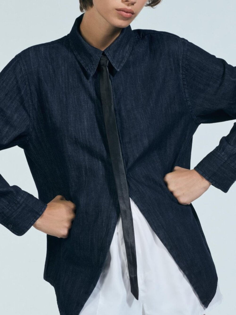 NWT Zara denim shirt BRAND NEW NEVER WORN size XS